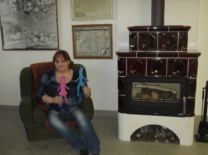 Žofie Zejdová s Mlcásky z její stejnojmenné pohádkové knihy